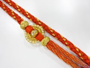 正絹　振袖用　手組帯締め